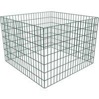 vidaXL Square Mesh Garden Composter 100 X 100 X 70cm, Green