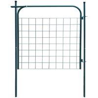 vidaXL Garden Fence Gate 100X100cm Green, Green