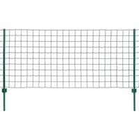vidaXL Euro Fence Steel 20X1.2 M Green, Green