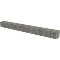 vidaXL Gabion Wall with Covers Galvanised Steel 600x50x50 cm, Silver