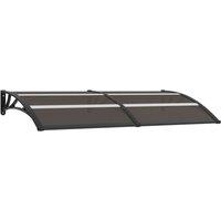 vidaXL Door Canopy Black 200x80 cm PC, Black