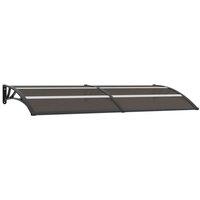 vidaXL Door Canopy Black 240x80 cm PC, Black