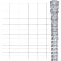 vidaXL Garden Fence Galvanised Steel 50X1.5 M Silver, Silver