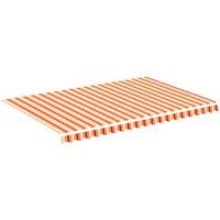 vidaXL Replacement Fabric for Awning Yellow and Orange 4.5x3 m, Yellow