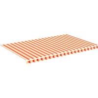 vidaXL Replacement Fabric for Awning Yellow and Orange 5x3 m, Yellow
