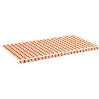 vidaXL Replacement Fabric for Awning Yellow and Orange 6x3 m, Yellow