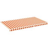 vidaXL Replacement Fabric for Awning Yellow and Orange 6x3.5 m, Yellow