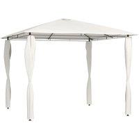 vidaXL Gazebo with Post Covers 3x3x2.6 m Cream 160 g/m, Cream