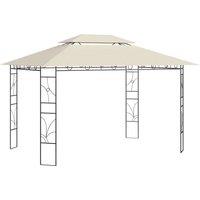 vidaXL Gazebo 4x3x2.7 m Cream 160 g/m, Cream