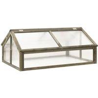 vidaXL Greenhouse Grey 114x80x50cm Firwood, Grey