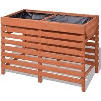 vidaXL Planter 100x50x71cm Wood, Brown