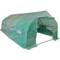 vidaXL Portable Polytunnel Greenhouse Steel Frame Walk-in 18 m