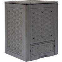 vidaXL Garden Composter Brown 60x60x83cm 300 L, Brown