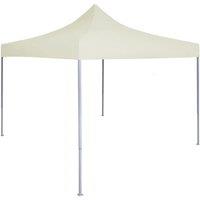 vidaXL Professional Folding Party Tent 2x2 m Steel Cream, Cream