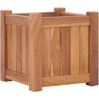 vidaXL Raised Bed 30x30x30cm Solid Teak Wood, Brown