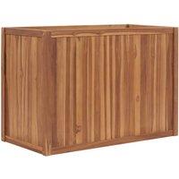vidaXL Raised Bed 100x50x70cm Solid Teak Wood, Brown
