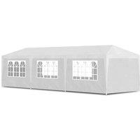 vidaXL Party Tent 3x9 m White, White