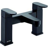 Methven Amio Deck Mounted Bath Filler - Matte Black, Black