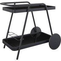 Novogratz Ng Barbie Outdoor Bar Cart - Aluminum Charcoal, Grey