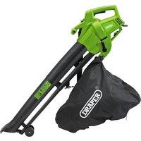 Draper 3000W Garden Vac Blower Mulcher - Green, Green