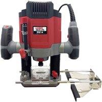 Lumberjack 1/4" Plunge Router With Variable Speed And Fine Height Adjustment, Red