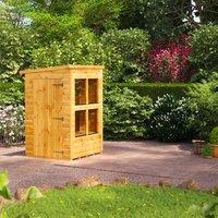 4X4 Power Pent Potting Shed, Brown