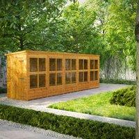 20X4 Power Pent Potting Shed, Brown