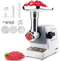 Geepas GMG767 1400W Electric Meat Grinder, White