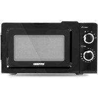 Geepas Gmo1899-bl 20L 700W Solo Manual Microwave - Black