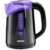 Geepas GK38027 1.7L 2200W Illuminating Electric Kettle - Black, Black