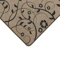 Jvl Elegance Door Mat 50 X 75 Cm Trailing Flower, Cream