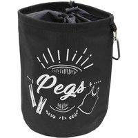 Jvl Large Peg Bag With 204 Wooden Pegs