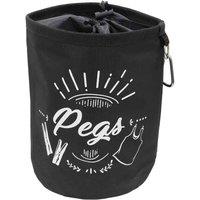 Jvl Large Peg Bag With 144 Prism Soft Touch Flower Deign Pegs, Multi