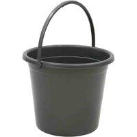 Jvl 10 Litre Round Recycled Plastic Bucket Grey, Grey