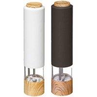 5Five Grinder Set Of 2 Electronic Mills - Black And White, Black