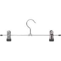 Home Set of 5 Metal Clip Hangers, Grey