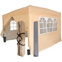 Birchtree 3X3M Pop Up Waterproof Gazebo - Beige, Cream