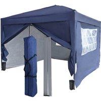 Birchtree 3X3M Pop Up Waterproof Gazebo - Blue, Blue
