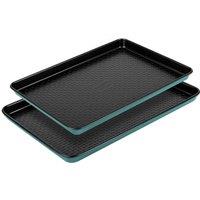 Nadiya X Prestige Non Stick Bakeware Large & Medium Oven Tray 2 Piece Set, Multi