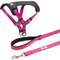 Bunty Strap N Strole Pink and Middlewood Lead Pink - Large, Pink