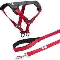 Bunty Strap N Strole Red and Middlewood Lead Red - Large, Red