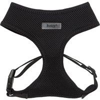 Bunty Soft Mesh Adjustable Dog Harness with Rope Lead - Black - Large, Black