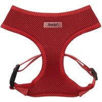 Bunty Soft Mesh Adjustable Dog Harness with Rope Lead - Red - X-Large, Red