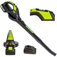 Mylek Cordless Leaf Blower 20V Li-ion 4000Mah Battery & Fast Charger - Green & Black, Multi