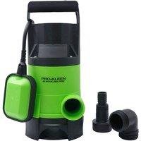 Pro-kleen 400W Submersible Electric Water Pump For Clean Or Dirty Water With Float Switch - Green, Green