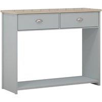 FWStyle 2 Drawer Westbury Console Hall Table Matt Grey, Grey