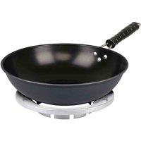 Homiu 30Cms Black Wok And Stand, Black