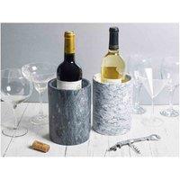 Homiu White Marble Wine Bottle Holder, White