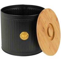 Homiu Ribbed Bread Bin, Black