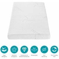 Tutti Bambini Eco Fibre Deluxe Cot Mattress 60 X 120 Cm , White